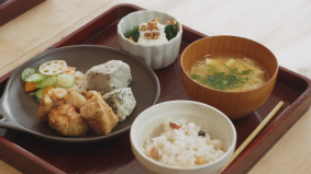 香南ケーブルテレビの料理番組で紹介したレシピの画像です。色々な料理が並んでいます。