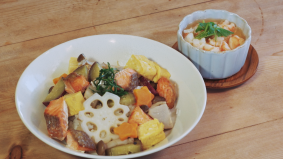香南ケーブルテレビの料理番組で紹介した料理の画像です。クリックするとレシピが開きます。